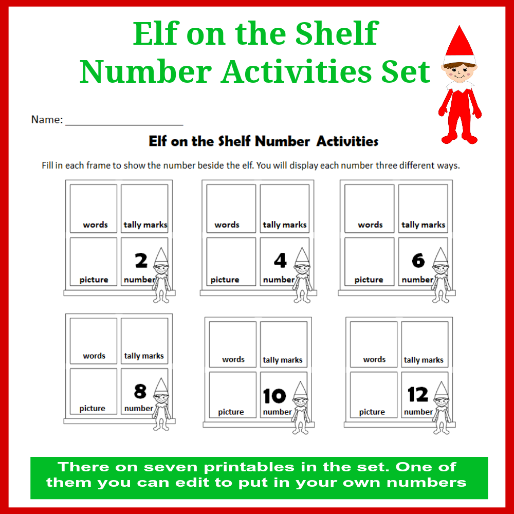 Printable Elf On The Shelf Games