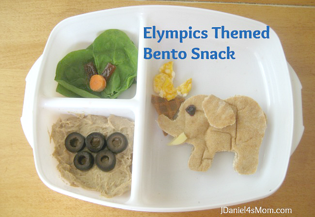 Elympics Bento- A bento lunch with an Olympic theme.