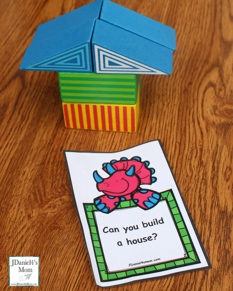 Engineering for Kids- Printable Building Project Cards - Can you build a house picture?