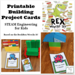 Engineering for Kids- Printable Building Project Cards : You will find 12 challenges in the printable set.