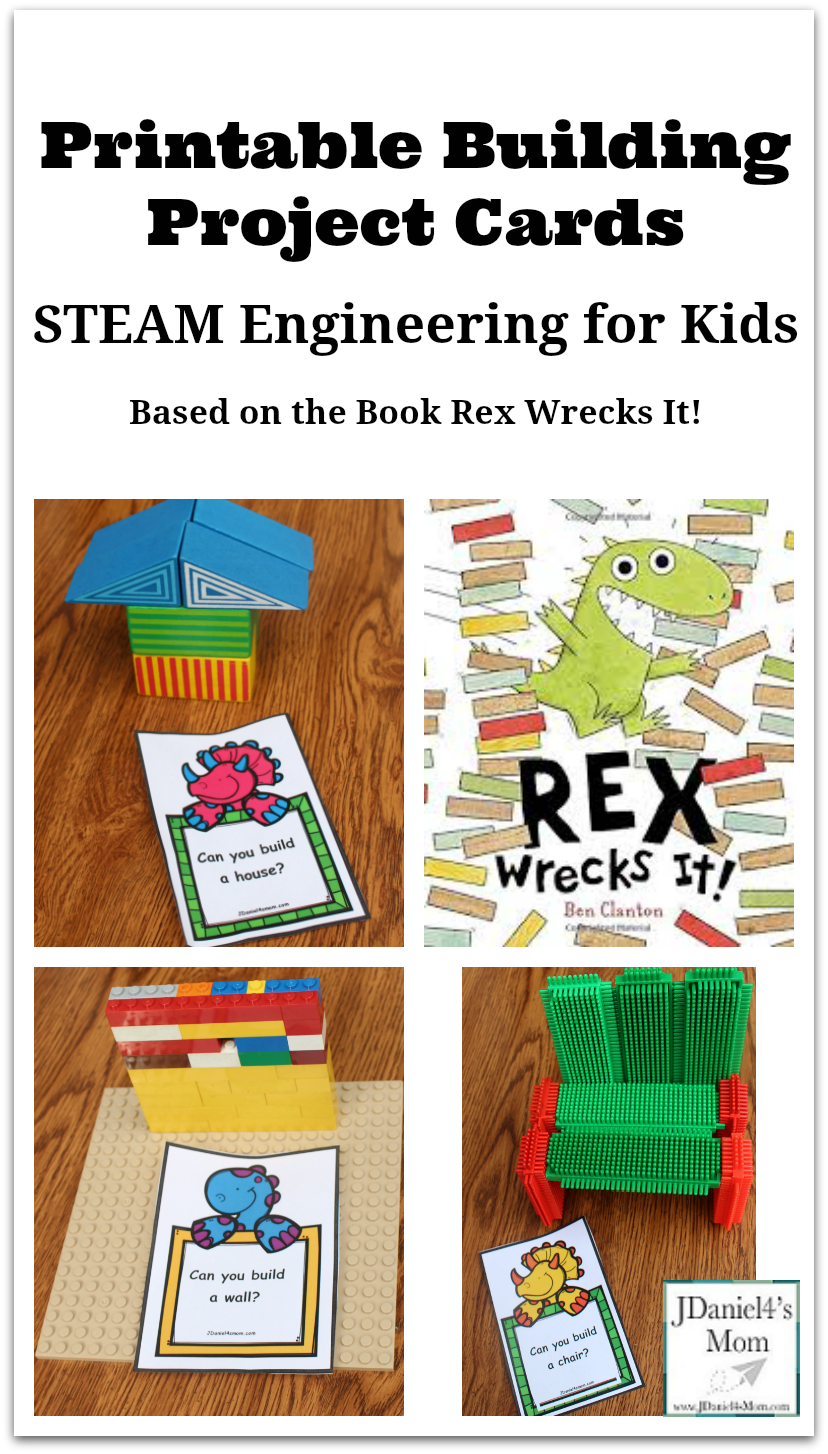 Engineering for Kids- Printable Building Project Cards : Kids will have fun using a variety of building materials to create their own versions of each of the building projects.