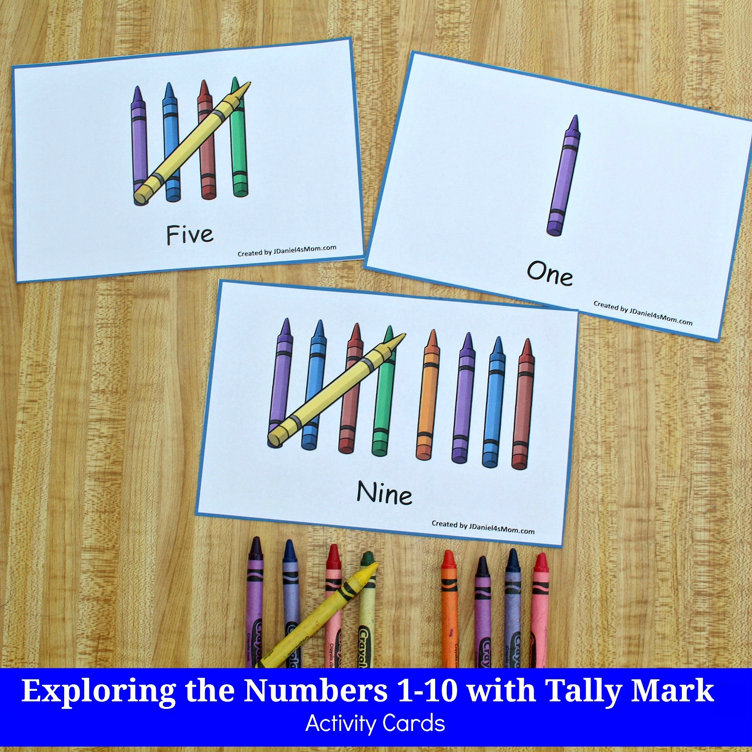 Exploring the Numbers 1-10 with Tally Mark STEM Activity Cards