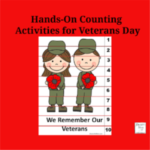 Hands-One Counting Activities for Veterans Day - Counting and Skip Counting Puzzles for Kids
