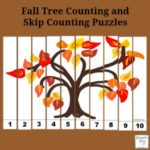 Fall Tree Counting and Skip Counting Puzzles- This puzzle is one of four in this free printable set.