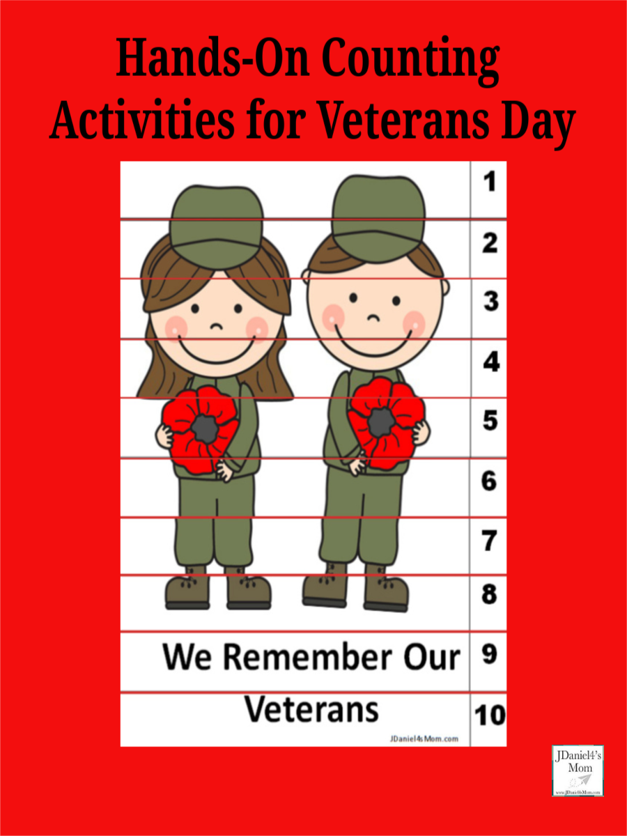 Your children at home and students at school will have fun exploring this free set of hands-on counting activities. These counting and skip counting puzzles have Veterans Day theme.