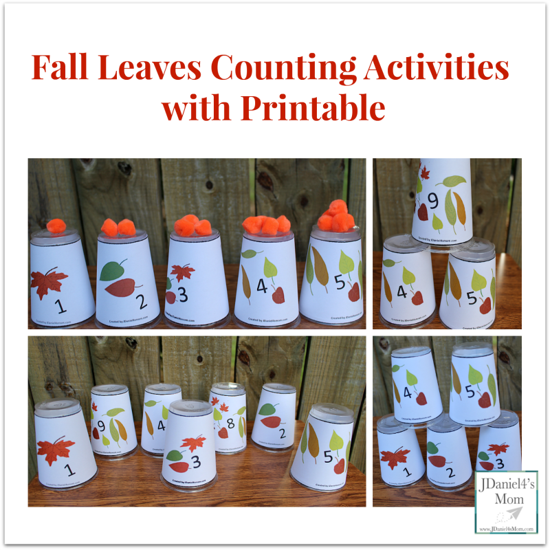 Fall Leaves Counting Activities with Printable
