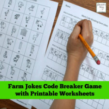 Farm Jokes Code Breaking Puzzle Activity with Printable Worksheets