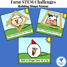 Farm STEM Challenge Building Shape Fences Square