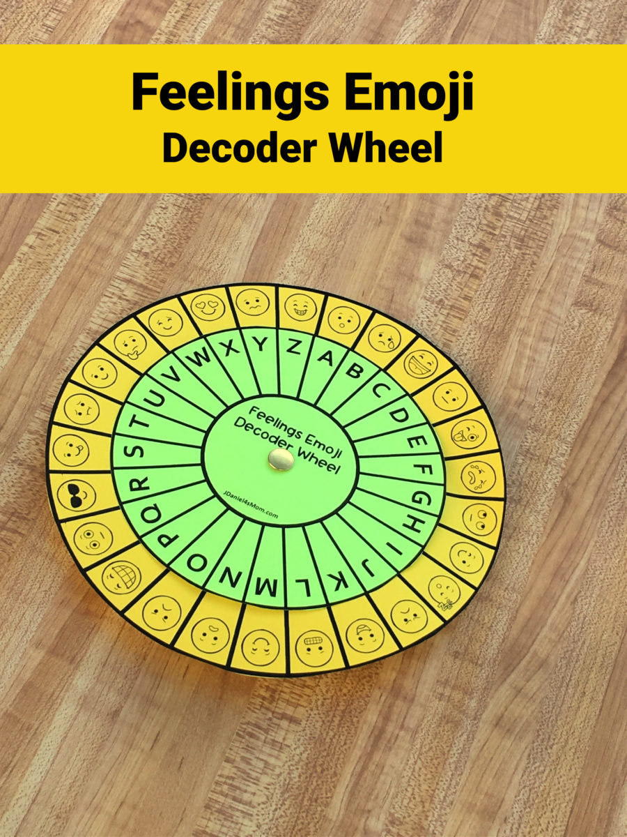 Feeling Emoji Decoder Wheel Rectangle