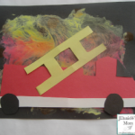 Fire Truck Craft with a Flame Painting