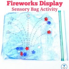 Fireworks Display in a Sensory Bag Activity