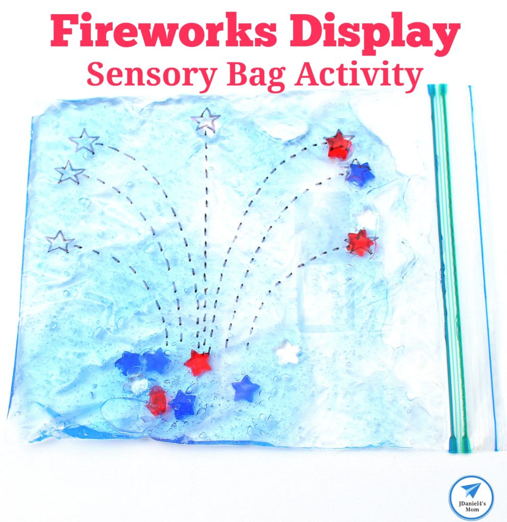 Fireworks Display Sensory Bag Activity