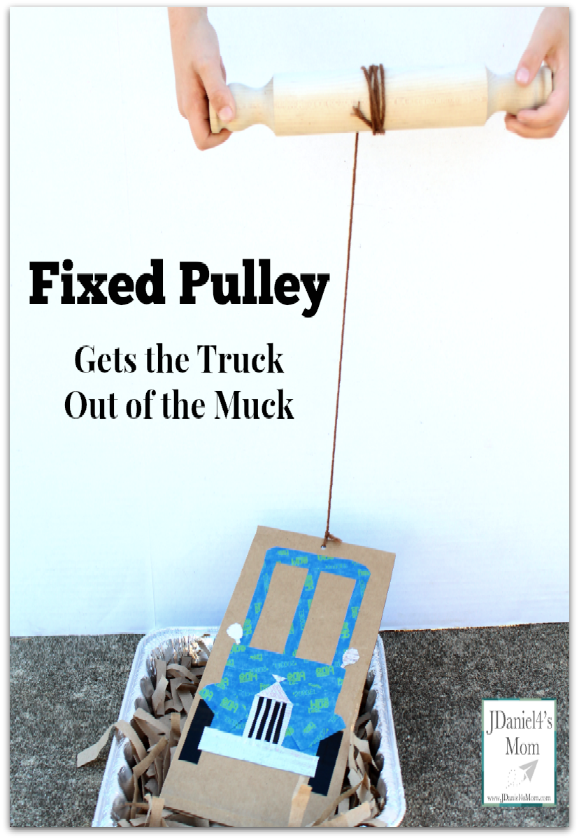 Fixed Pulley Gets the Truck Out of the Muck -This STEM activity was designed to go with the book Little Blue Truck.