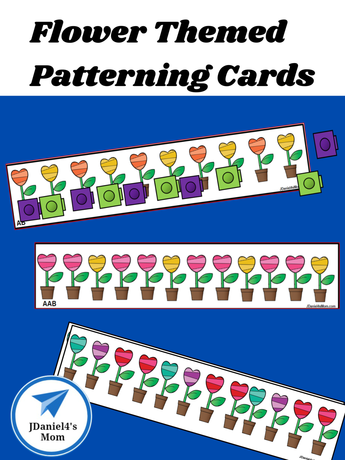 Flower Themed Patterning Cards JDaniel4s Mom