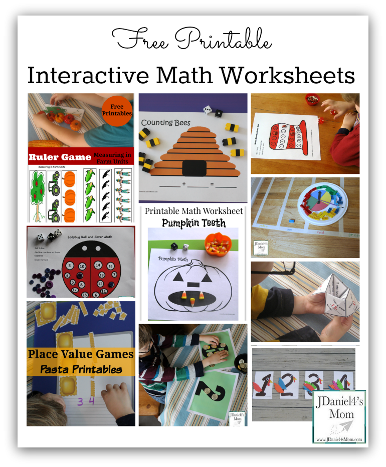 free printable interactive math worksheets