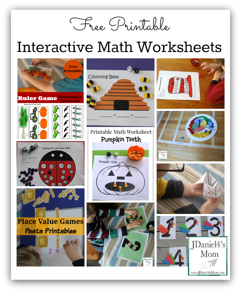 free printable interactive math worksheets