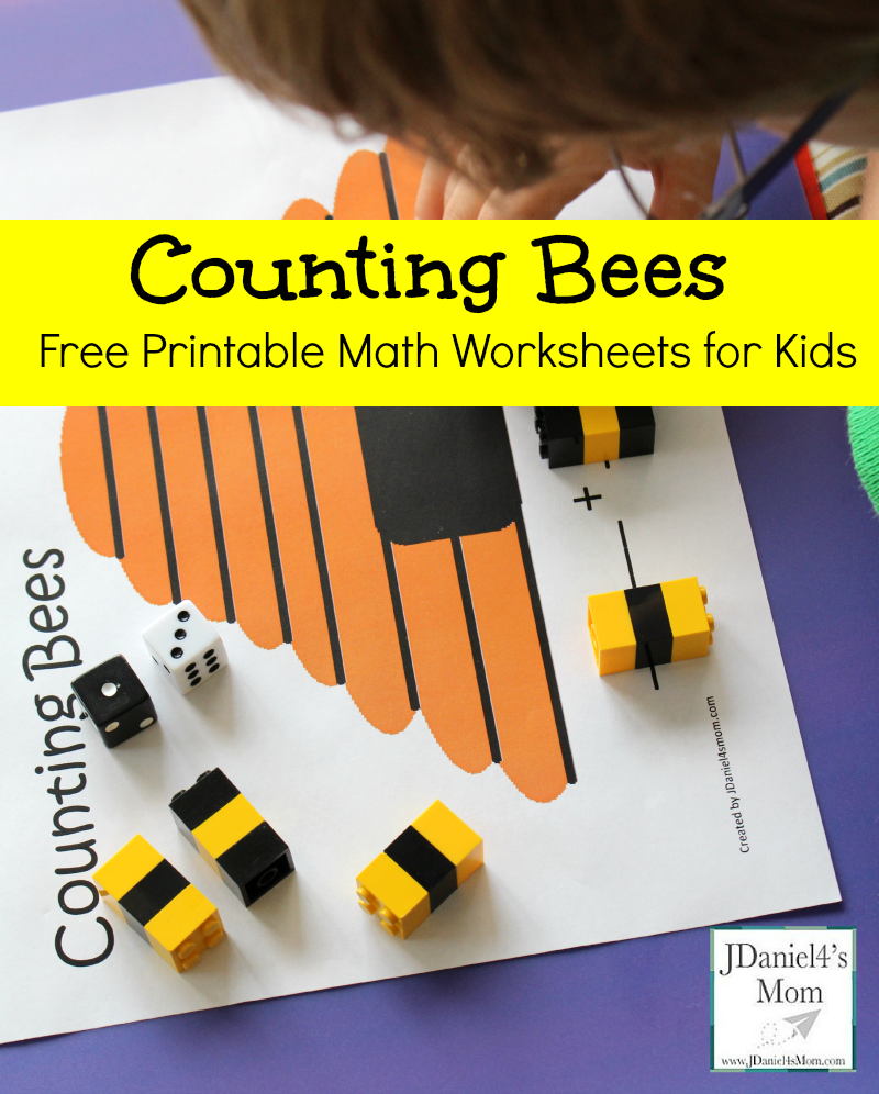 Free Printable Math Worksheets For Kids Counting Bees