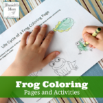 Frog Coloring Pages and Learning Activities