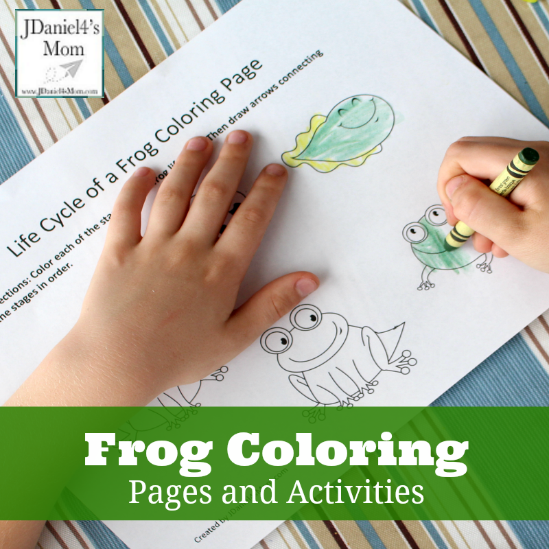 Frog Coloring Pages and Learning Activities- This set contains 7 frog themed free printables.