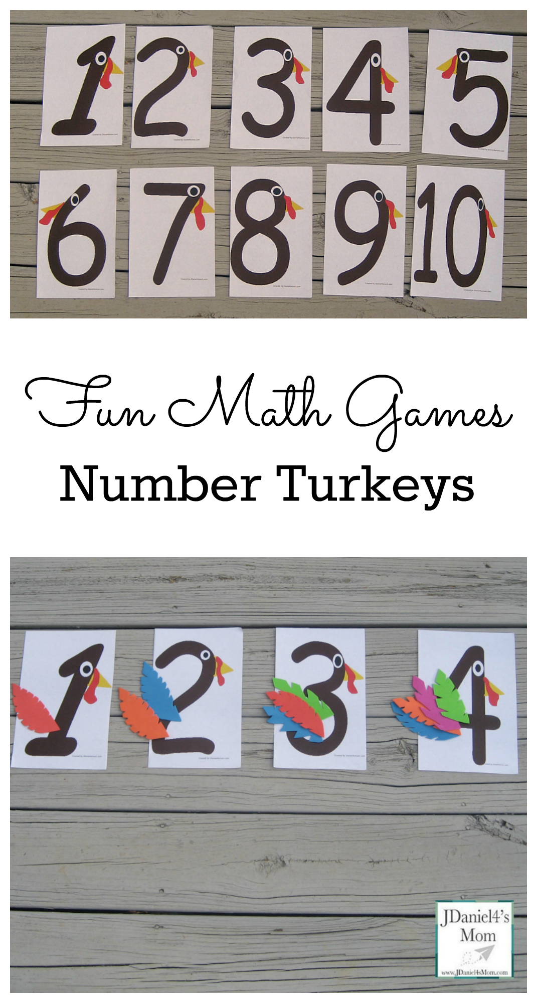 Fun Math Games Number Turkeys