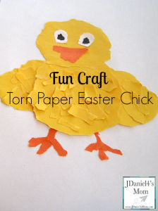 Fun Craft- Torn Paper Easter Chick