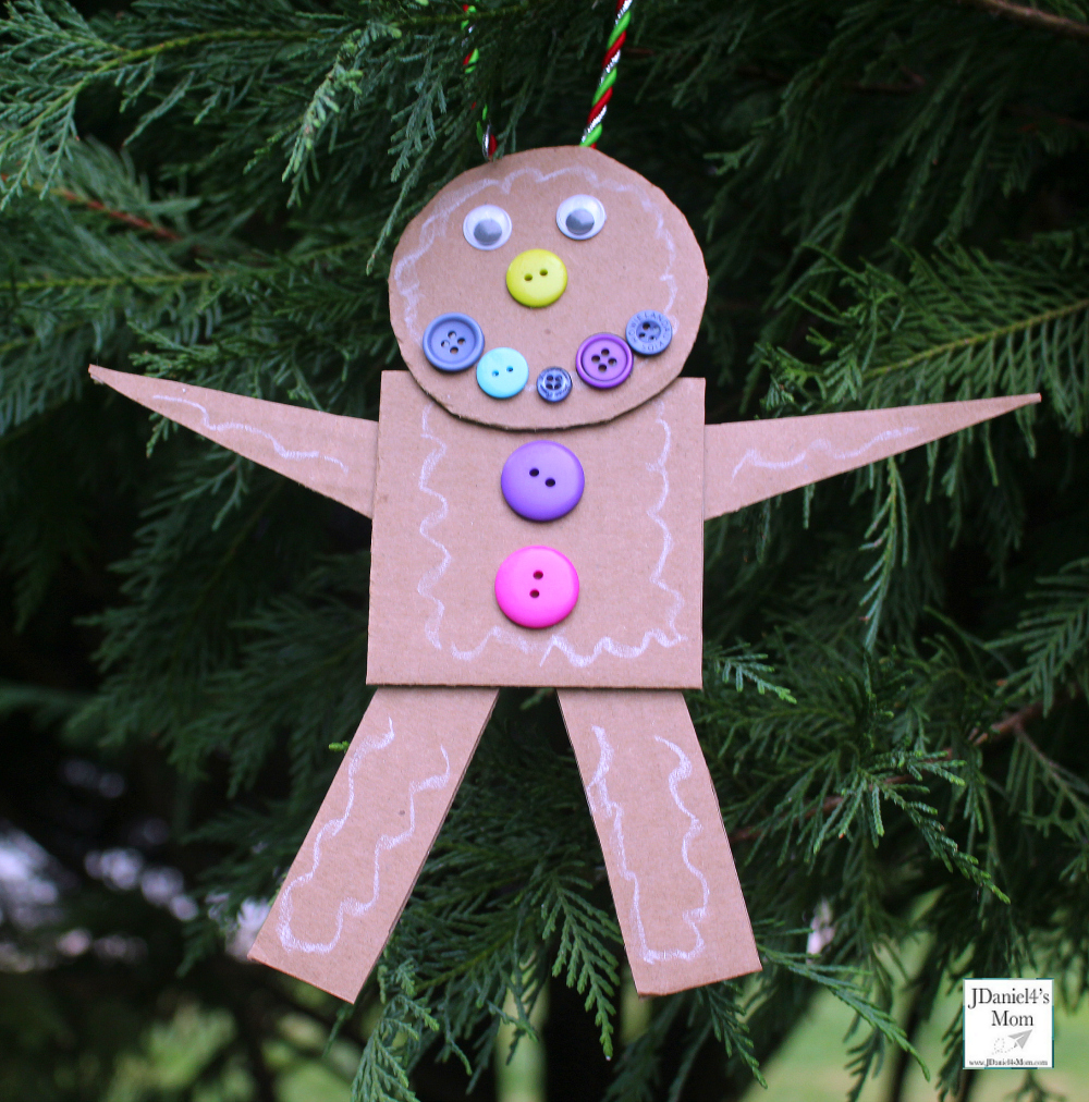 Gingerbread Man Craft That Explores Shapes Close Up