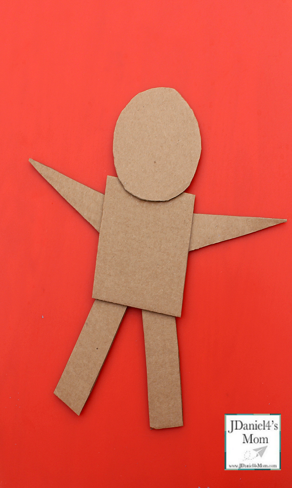 Gingerbread Man Craft That Explores Shapes - Shapes Assembled