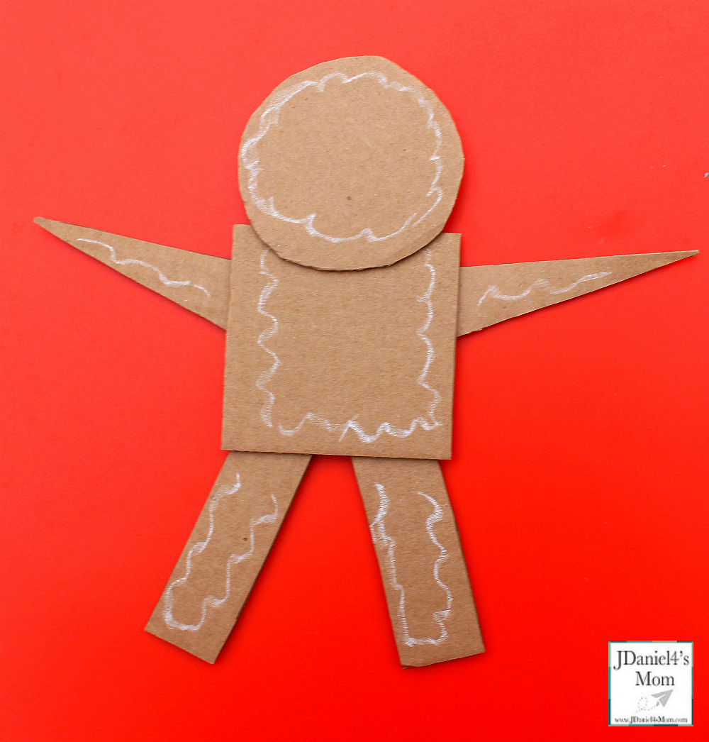 Gingerbread Man Craft That Explores Shapes with Icing