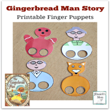 Gingerbread Man Story - Printable Finger Puppets