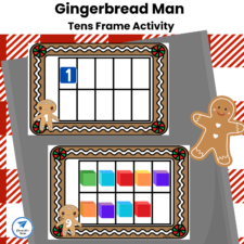 Gingerbread Man Tens Frames