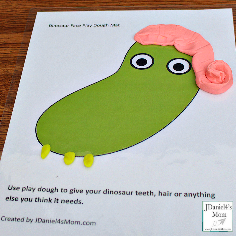 Goldilocks and the Three Dinosaurs Play Dough Mats - They are great for creating one of the characters from the book like Mama Dinosaur.
