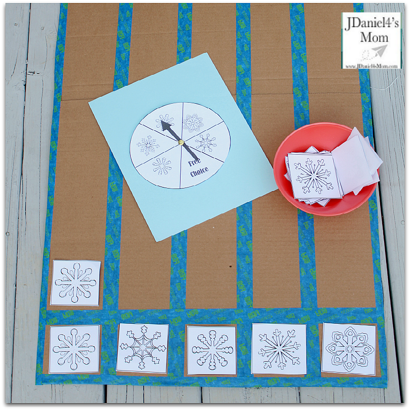 Graphing Practice Worksheet Collection for Kids - Snowflake Themed Graphing : This set includes graphing pieces and spinner. This is a fun way to explore picture graphs.