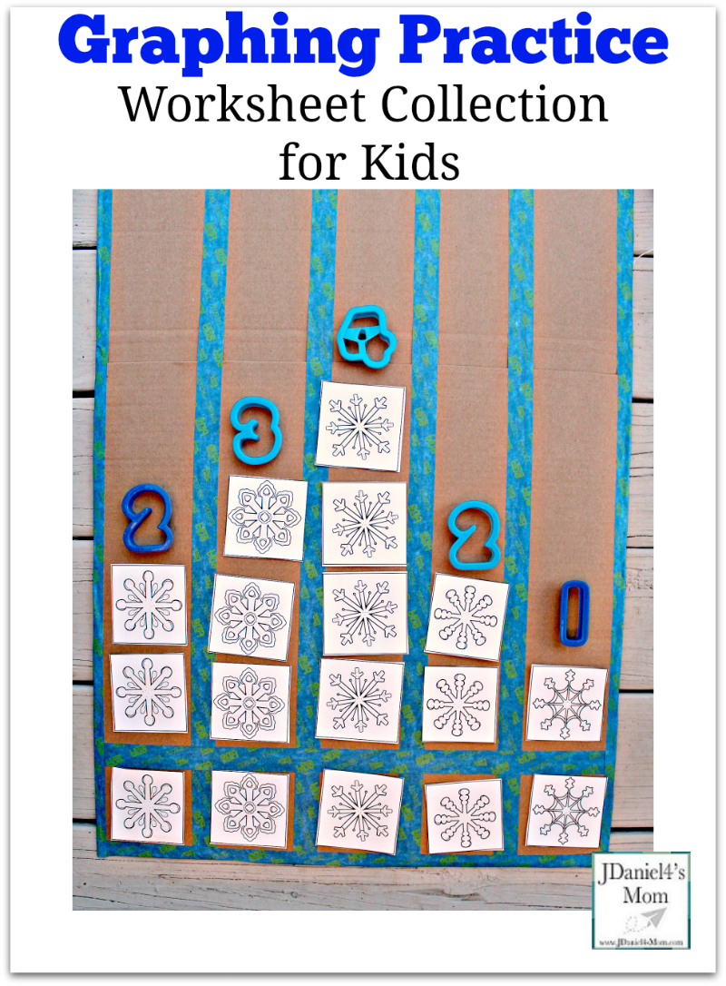 Graphing Practice Worksheet Collection for Kids - Snowflake Themed Graphing : This set includes graphing pieces and spinner. It would be a wonderful way to explore graphing after reading a snow themed  book like The Snowy Day.