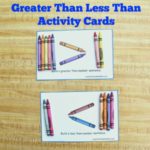 Greater Than Less Than Activity Cards for Kids