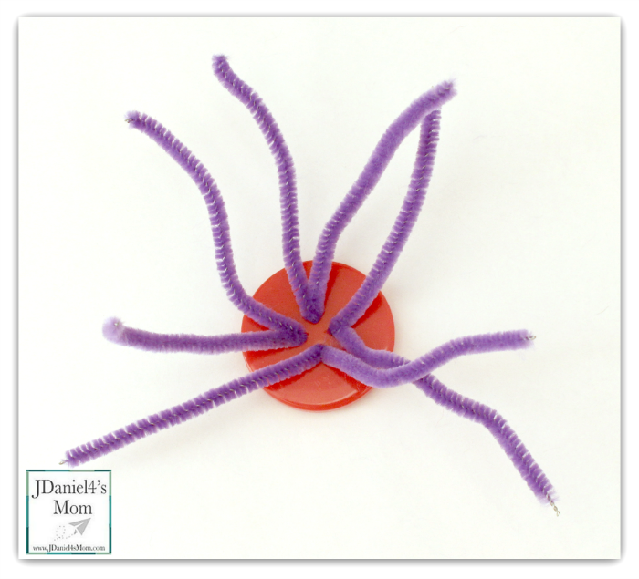 Halloween Crafts Button Spider
