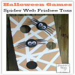 Halloween Games- Spider Web Frisbee Toss