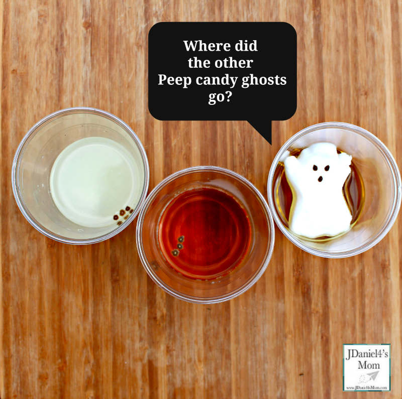 Halloween Peeps Candy Ghost Experiment Results