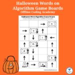 Offline Coding Academy - Halloween Words on Algorithm Game Boards ...