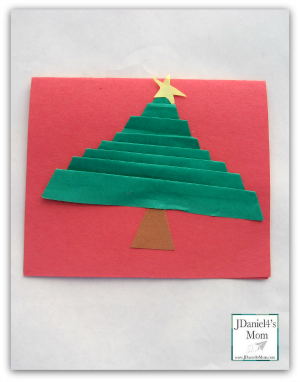 Handmade Christmas Cards Made with Folded Christmas Trees
