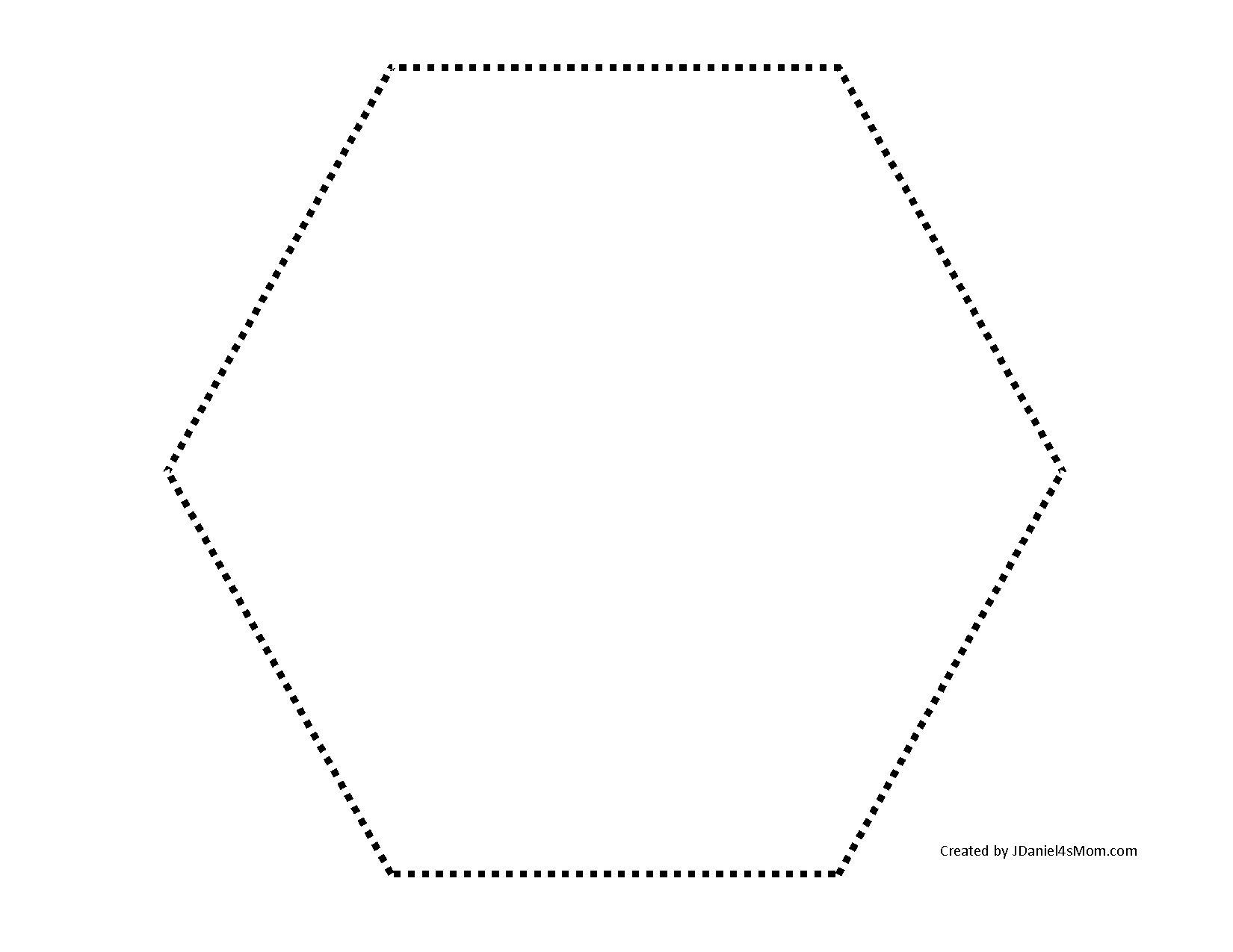 Шестиугольник шаблон