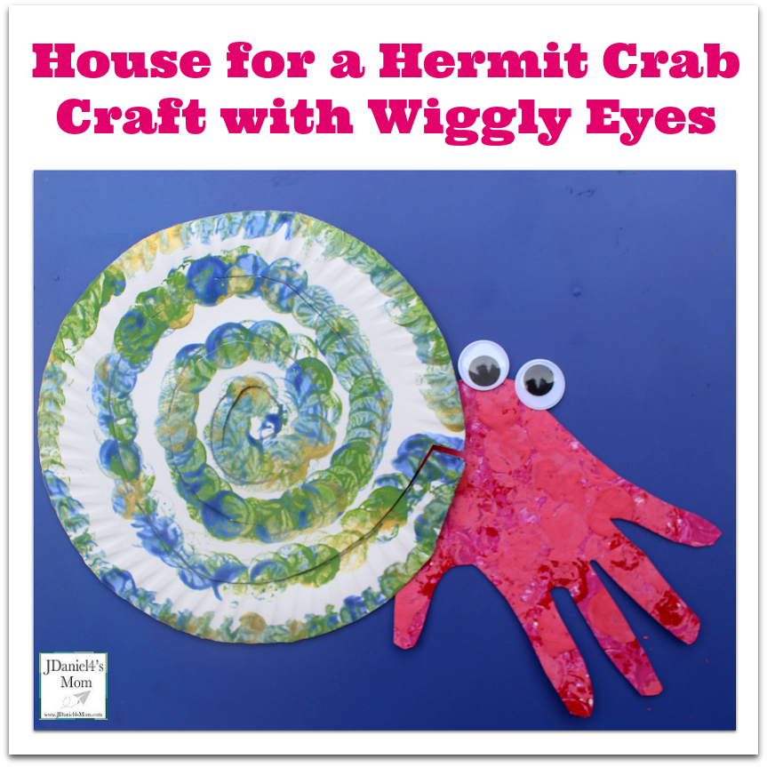 House for a Hermit Crab Craft with Wiggly Eyes