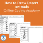 How to Draw Desert Animals Directed Drawing Offline Coding Academy