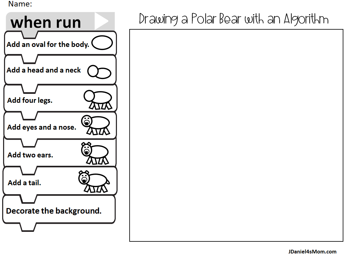 How to Draw a Polar Bear with an Algorithm Picture