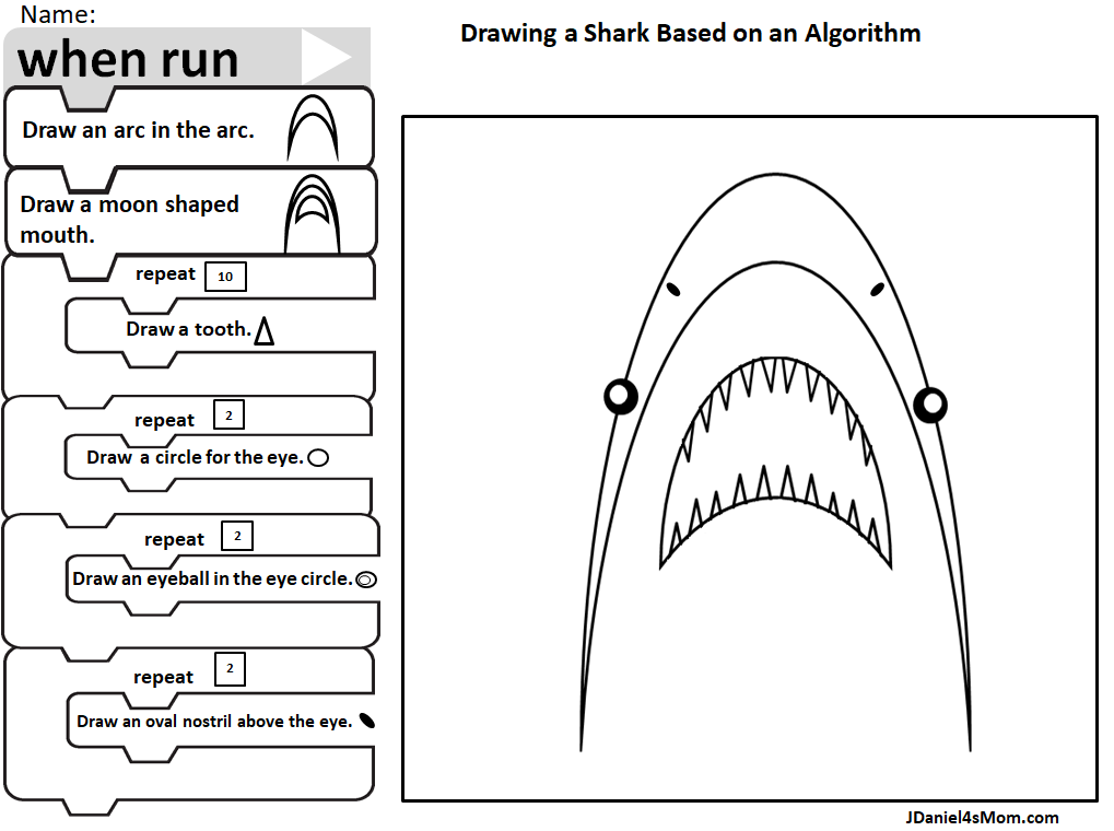 ow to Draw a Shark with Looping 