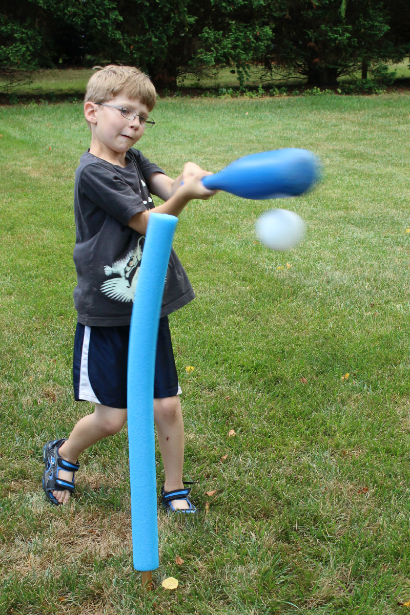 How to Make A Batting Tee from Pool Noodles