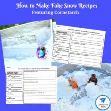 How to Make Fake Snow Recipes featuring Cornstarch