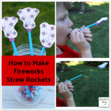 How to Make Fireworks Straw Rockets
