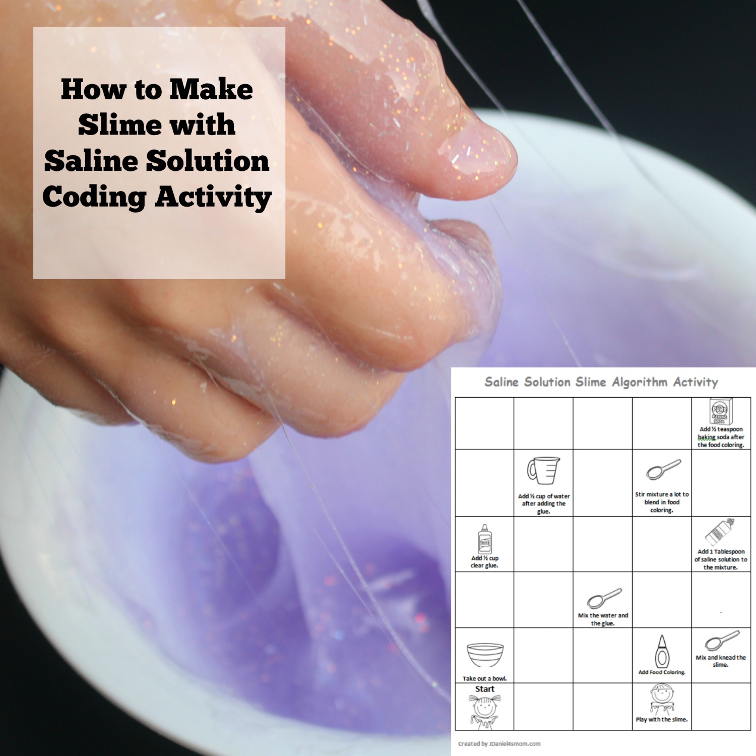 How to Make Slime with Saline Solution Coding Activity 