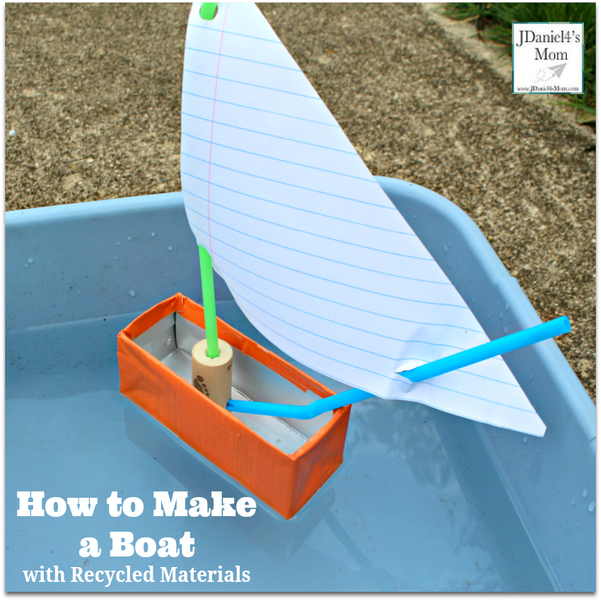 How to Make a Boat with Recycled Materials- This activity is great to do after reading the book Toy Boat.