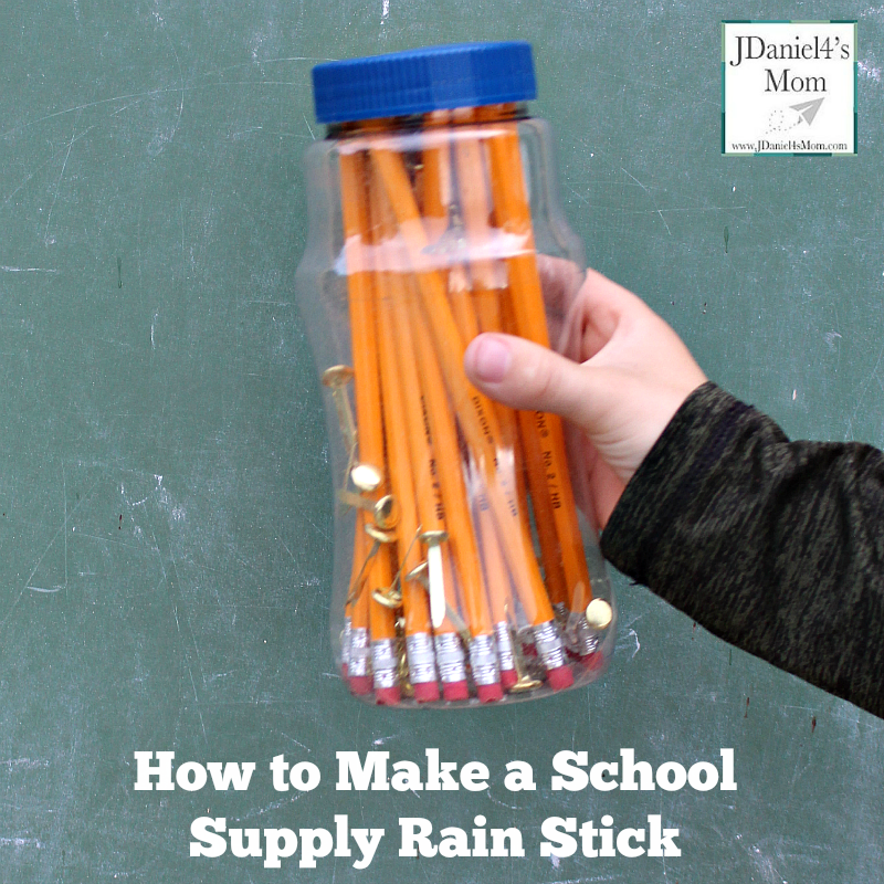 How to Make a School Supply Rain Stick Supplies
